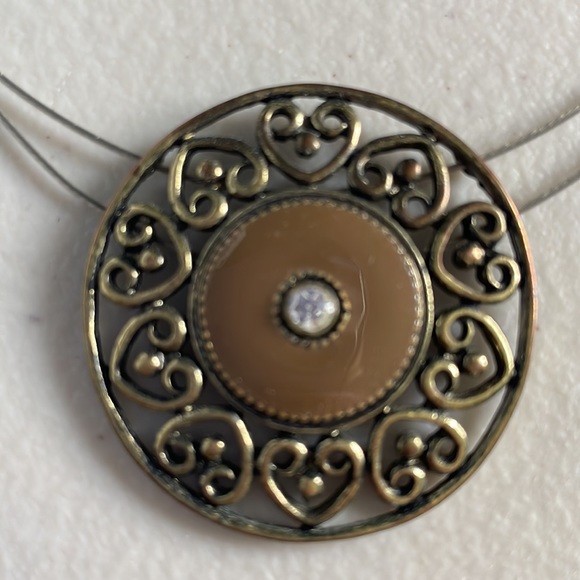 Bronze necklace and earring set - Picture 2 of 5